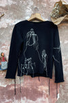 Archivio J.M.Ribot Handmade Embroidered sweater KN38/RI